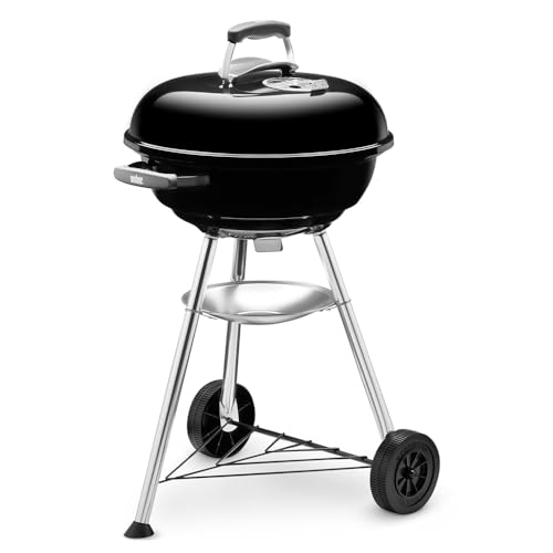 Weber Compact Kettle Barbacoa de Carbón, 47 cm, Negro 1221004