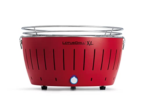 LotusGrill XL LG G435 U RD - ROJO - Barbacoa con baterías y cable de...