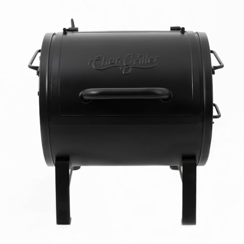 Char-griller Barbacoa portátil de carbón E82424 Smoker Side Fire Box, Negro