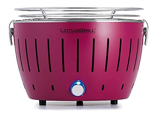 LotusGrill - Barbacoa compacta en 6 colores, morado ciruelo.