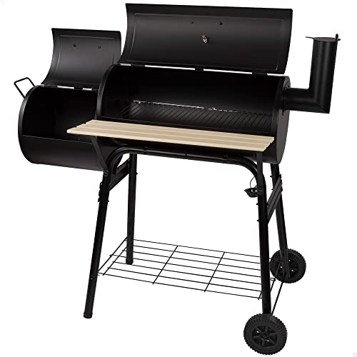 Aktive 52899 - Barbacoa de carbón con termómetro 116x61x106 cm | Incorpora...