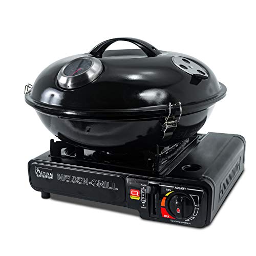 Activa Meisen Grill - Hornillo de hierro para camping, cocina de gas con...