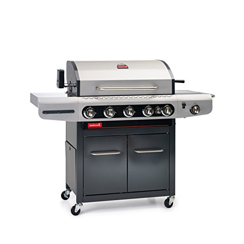 Barbecook Barbacoa de Gas Siesta 612, Negro de Gris, 117 x 77 x 52,5 cm,...