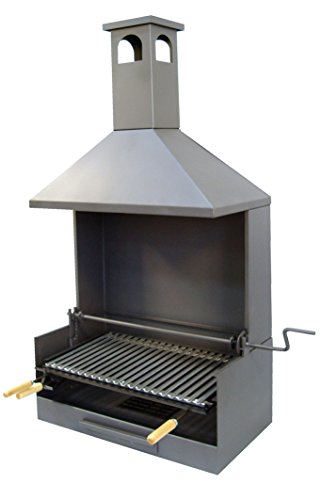 Imex El Zorro 71529 - Cajón Barbacoa c/Chimenea y Parrilla INOX. 72x40x148 cms.