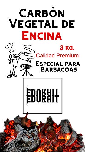 Carbón Vegetal Ecologico de Encina, para Barbacoas, Procedente de la Poda de...